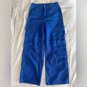 Shein blue cargo jeans